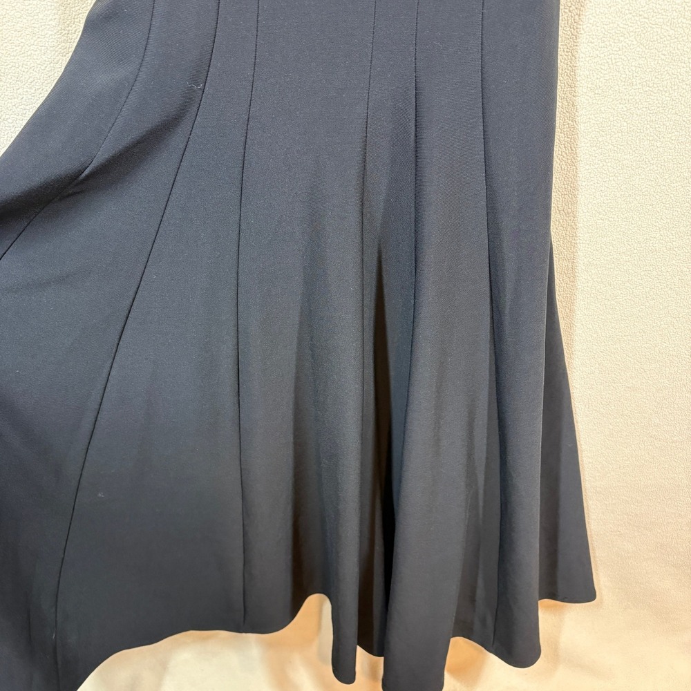 Avery G Knit Mermaid Maxi Dress 6 Black Classic Formal Glamour Whimsigoth FLAW - Picture 5 of 12